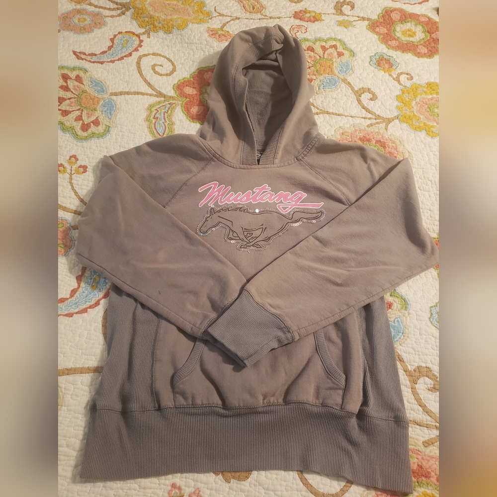 Gray Mustang Sweatshirt/Hoodie